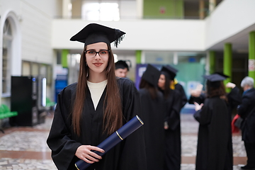 Image showing portrait of student during graduation day