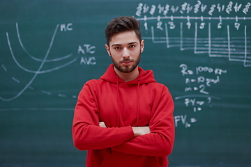 Image showing the student does the task on the board