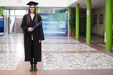 Image showing portrait of student during graduation day