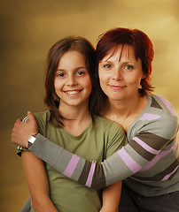 Image showing A mother with her daughter