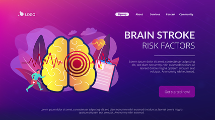 Image showing Stroke concept landing page.