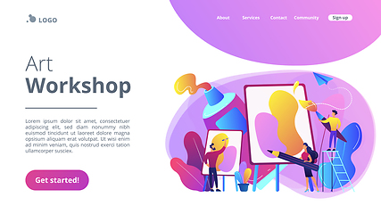 Image showing Workshop concept landing page.