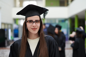 Image showing portrait of student during graduation day