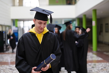 Image showing portrait of student during graduation day