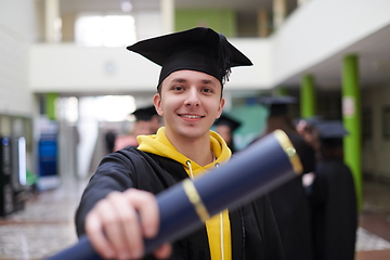 Image showing portrait of student during graduation day