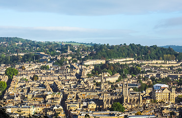 Image showing HDR Aerial view of Bath