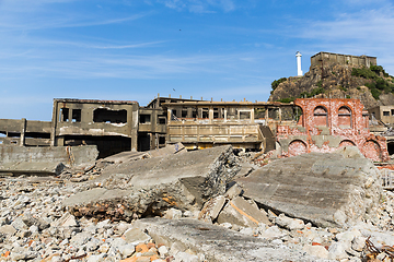 Image showing Abandoned Gunkanjima in Nagasaki city