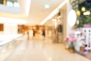 Image showing Blurred shopping mall background