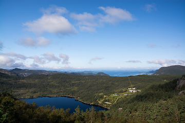 Image showing Way to the Preikestolen, Rogaland, Norway