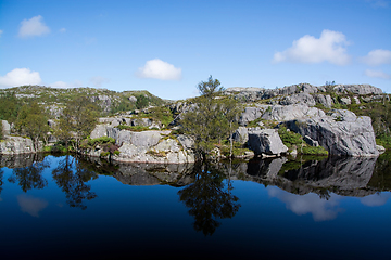 Image showing Way to the Preikestolen, Rogaland, Norway