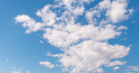 Image showing cloudy morning sky, nature background