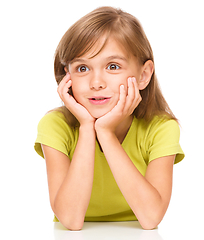 Image showing Portrait of a cute little girl