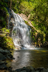 Image showing Beautiful waterfall in Cabreia Portugal