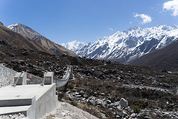 Image showing Langtand valley trekking mountain in Nepal 