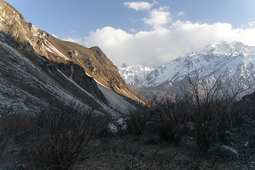 Image showing Scenic view of Himalaya mountain in Nepal