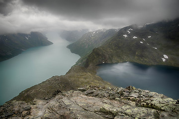 Image showing Mountain hiking in Norway