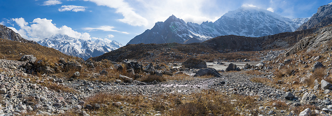 Image showing Scenic view of Himalaya mountain in Nepal