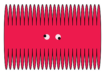 Image showing A pink comb vector or color illustration