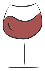 Image showing Clipart of wine icon vector or color illustration