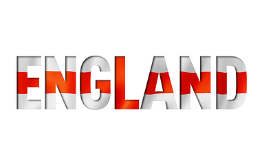 Image showing english flag text font