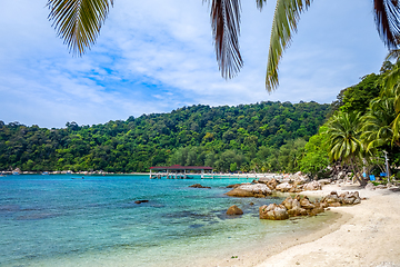 Image showing Teluk Pauh beach, Perhentian Islands, Terengganu, Malaysia