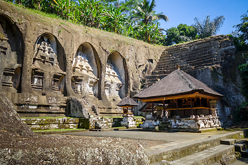 Image showing Carved rocks in Gunung Kawi temple, Ubud, Bali, Indonesia