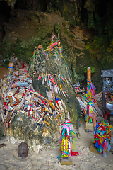 Image showing Phra Nang Cave temple, Krabi, Thailand