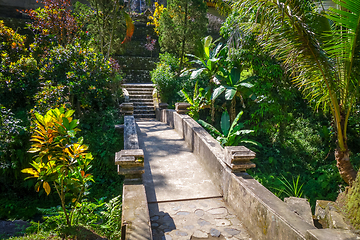 Image showing Bridge in Gunung Kawi temple, Ubud, Bali, Indonesia