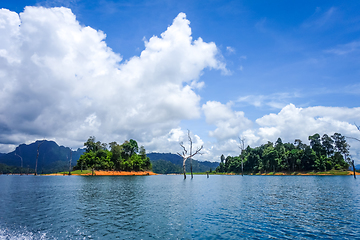 Image showing Cheow Lan Lake, Khao Sok National Park, Thailand