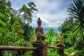 Image showing Wat Palad temple buildings, Chiang Mai, Thailand