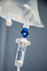 Image showing Intravenous drip equipment in hospital