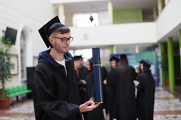 Image showing portrait of student during graduation day