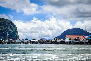 Image showing Koh Panyi fishing village, Phang Nga Bay, Thailand