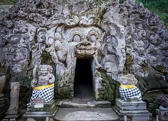 Image showing Goa Gajah elephant cave entrance, Ubud, Bali, Indonesia