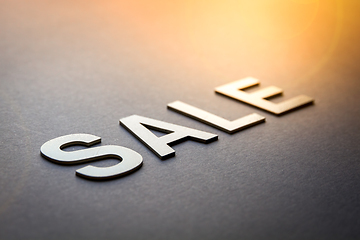 Image showing Word sale written with white solid letters