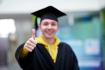 Image showing portrait of the student on graduation day