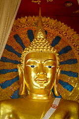 Image showing Buddha statue in Wat Phra Singh temple, Chiang Mai, Thailand