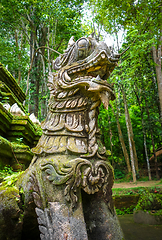 Image showing White statue in Wat Palad temple, Chiang Mai, Thailand