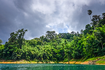 Image showing Cheow Lan Lake, Khao Sok National Park, Thailand