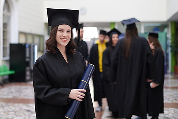 Image showing portrait of student during graduation day