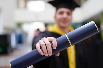 Image showing portrait of student during graduation day