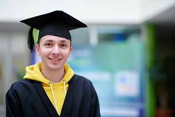 Image showing portrait of the student on graduation day