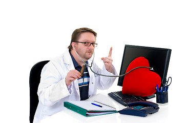 Image showing Listen to the doctor