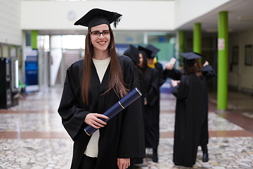 Image showing portrait of student during graduation day