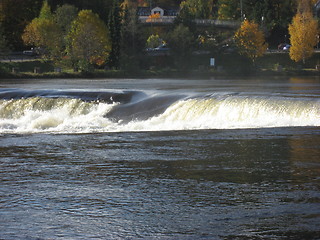 Image showing River with a waterfall