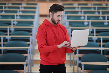 Image showing the student uses a notebook in school