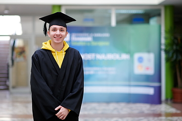 Image showing portrait of the student on graduation day