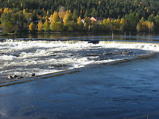 Image showing River with waterfalls