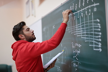 Image showing the student does the task on the board