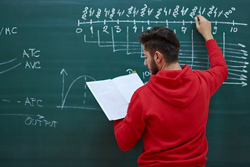 Image showing the student does the task on the board